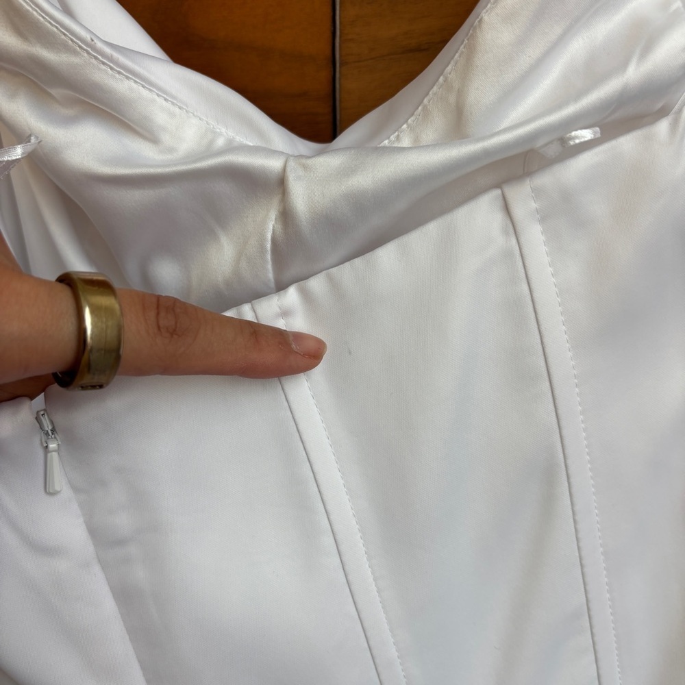 NWT Bardot Jamila Corset Dress in White, Size 6 - Picture 14 of 16